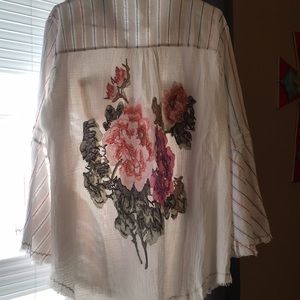 Ararat Bell Sleeve Button Down Shirt